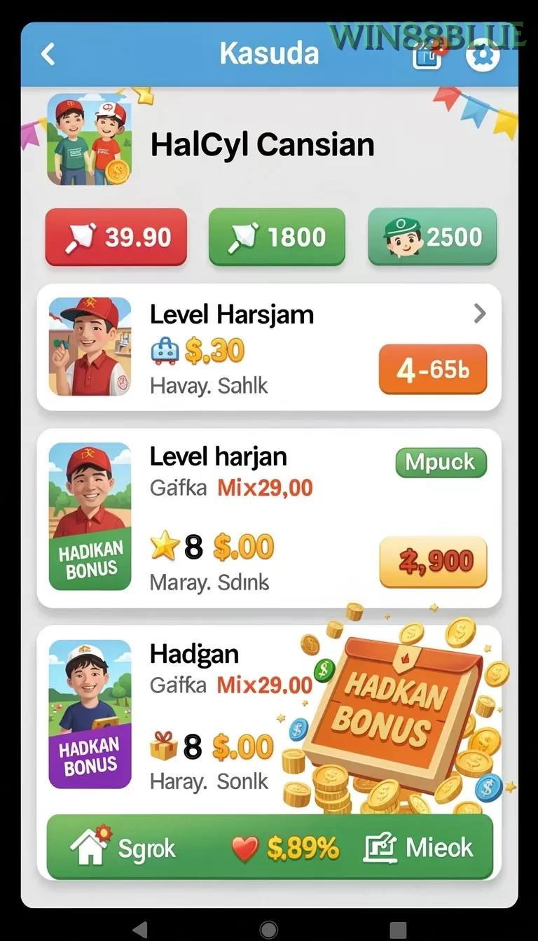 Cuplikan layar menu unduhan win88blue untuk perangkat Android